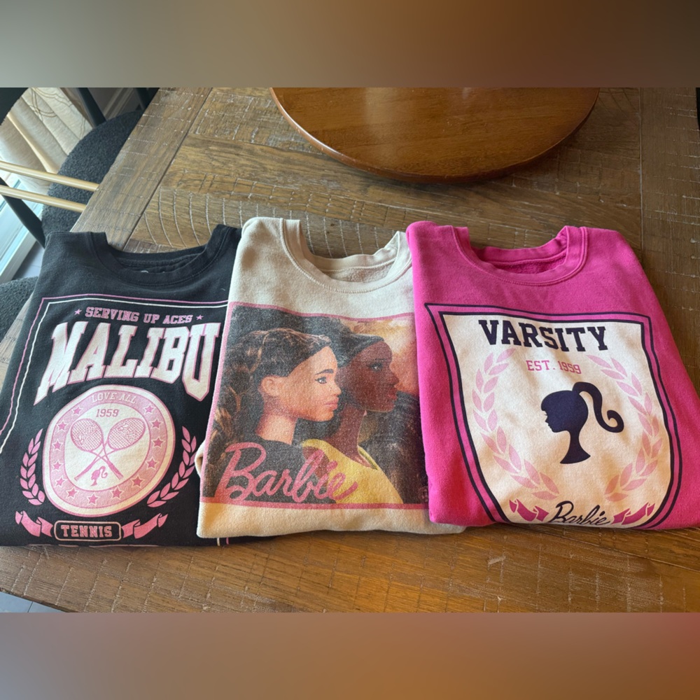 Barbie sweatshirt set of 3